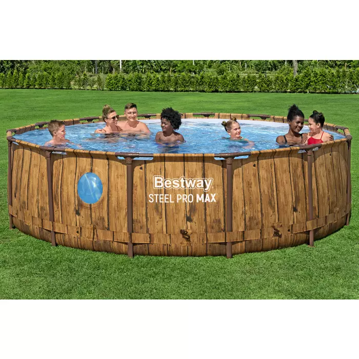 Каркасный бассейн Bestway 561JM BW, Splashview Pool 427х107см, фильтр-насос, лестница, тент фото 3